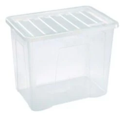 Thumbs Up Storage Box & Lid 80L Clear