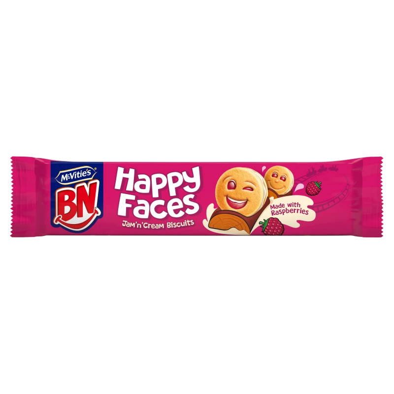 McVitie's BN Happy Faces Jam & Cream 165g PMP £1.25 - Case Of 12 1 McVitie's BN Happy Faces Jam & Cream 165g PMP £1.25 - Case Of 12