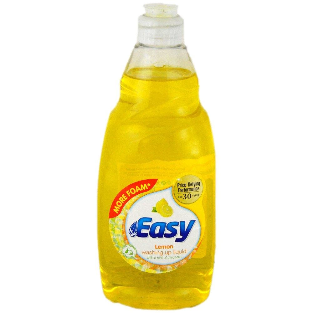 Easy Washing Up Liquid Lemon 500ml - Case Of 8 1 Easy Washing Up Liquid Lemon 500ml - Case Of 8