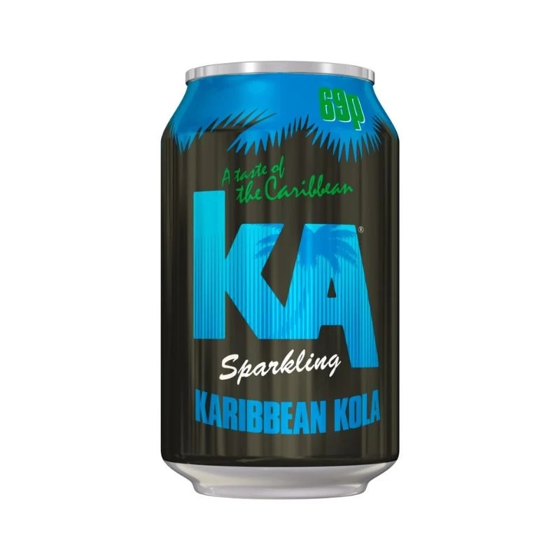 KA Sparkling Karibbean Kola Cans 330ml PMP 69p - Case Of 24 1 KA Sparkling Karibbean Kola Cans 330ml PMP 69p - Case Of 24