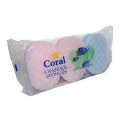 Pallet Deal : 1,000 X Coral Massage Sponges 3 Pack