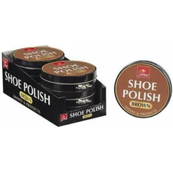 Jump Shoe Polish Tin 80g Brown