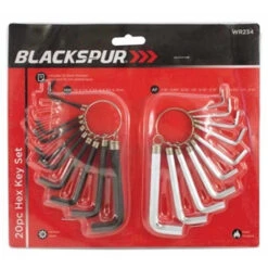 Blackspur Hexagon Key Set 20pk