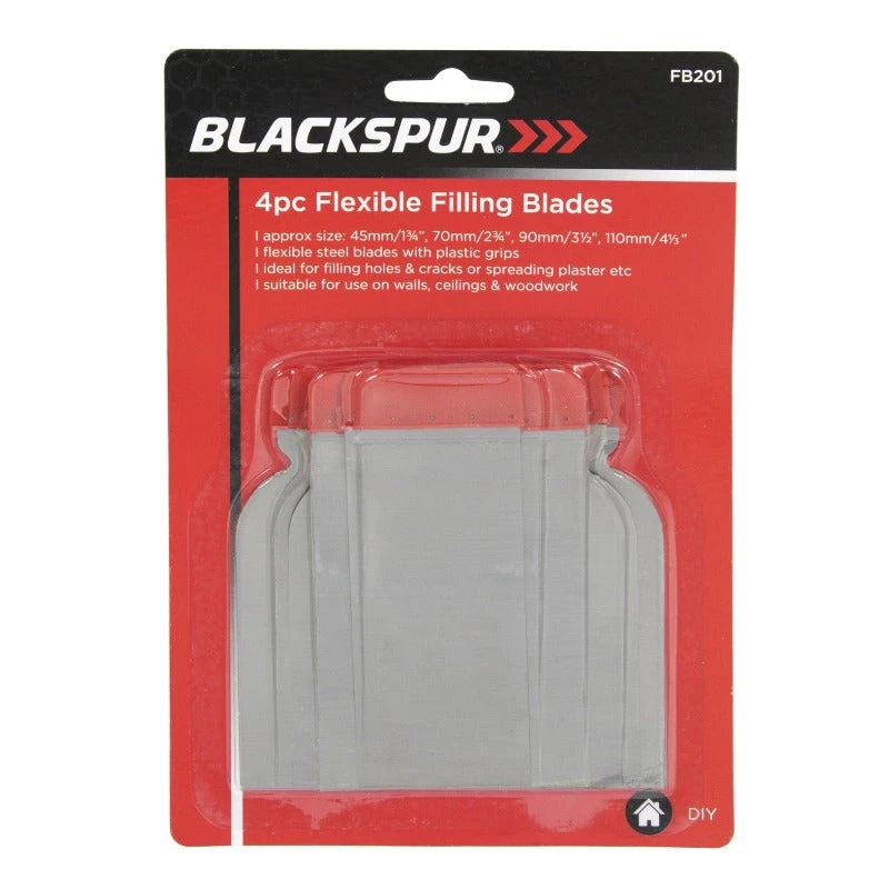 Blackspur Flexible Filling Blades 4 Pack 1 Blackspur Flexible Filling Blades 4 Pack