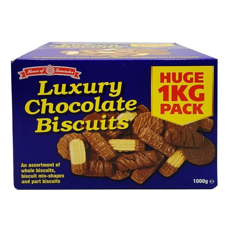 Luxury Chocolate Biscuits Assortment 1kg Box Pack 1 Luxury Chocolate Biscuits Assortment 1kg Box Pack
