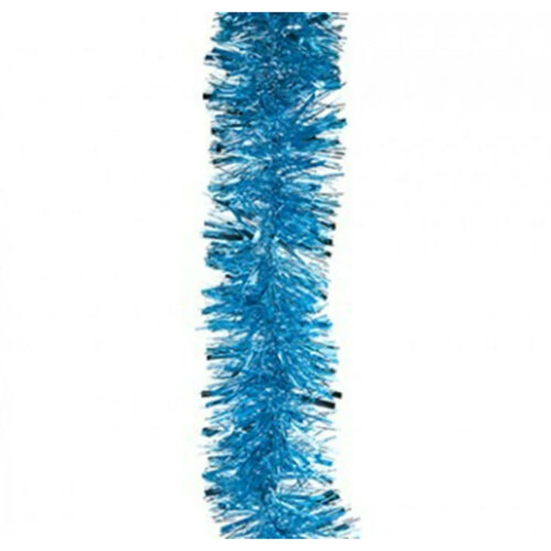 Festive Ice Blue Tinsel 2m 1 Festive Ice Blue Tinsel 2m