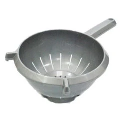 Kitchen Plastic Round Colander Silver