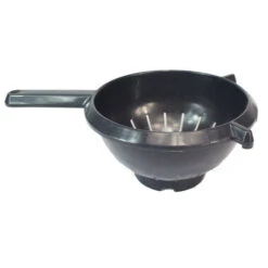 Kitchen Plastic Round Colander Graphite