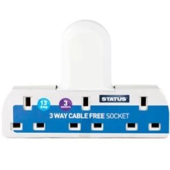 Status Socket Extension Adapter 3 Gang