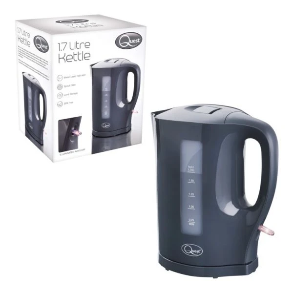 Quest Kettle Jug 1.7L Grey 1 Quest Kettle Jug 1.7L Grey