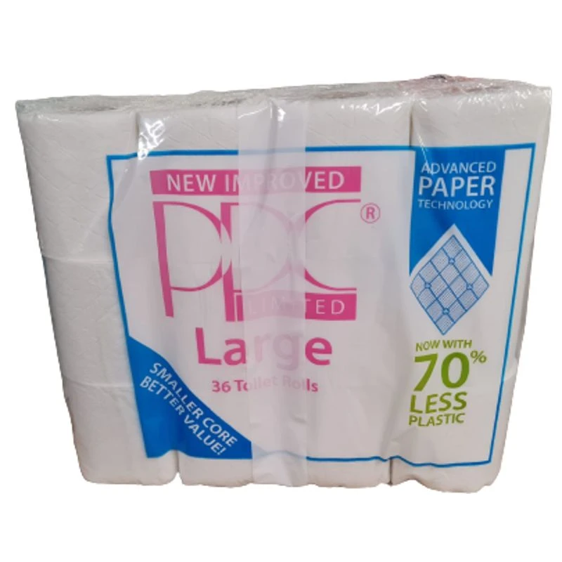 PPC Large White Quality Toilet Paper 36 Roll Value Pack 2 PPC Large White Quality Toilet Paper 36 Roll Value Pack - Image 2