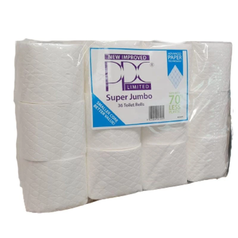 PPC Super Jumbo White Quality Toilet Paper 36 Roll Value Pack 2 PPC Super Jumbo White Quality Toilet Paper 36 Roll Value Pack - Image 2