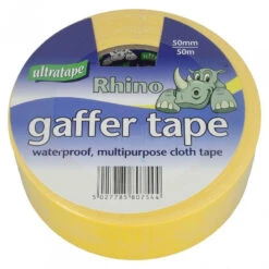 Ultratape Rhino Gaffer Cloth Tape Yellow 50mm X 50m
