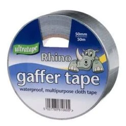Ultratape Rhino Gaffer Cloth Tape Silver 50mm X 50m