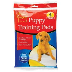 Pride & Groom Puppy Training Pads Mats 4 Pack