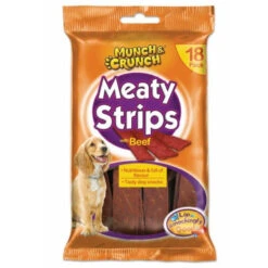 Munch & Crunch Meaty Strips Beef 18 Pack