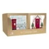 Square Boxed Christmas Cards Post Box & Door 10 Pack -Mxwhole Sale 5053189043677