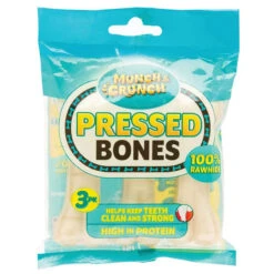 Munch & Crunch Pressed Bones White 3 Pack