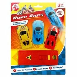 Red Deer Race Cars With Launcher