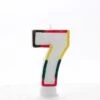 Multicolour Number 7 Candle - Case Of 6 -Mxwhole Sale 5055579130561