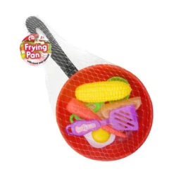 Red Deer Toy Frying Pan With Food & Spatula