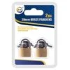 DID Brass Padlock 20mm 2 Pack -Mxwhole Sale 5056338360168