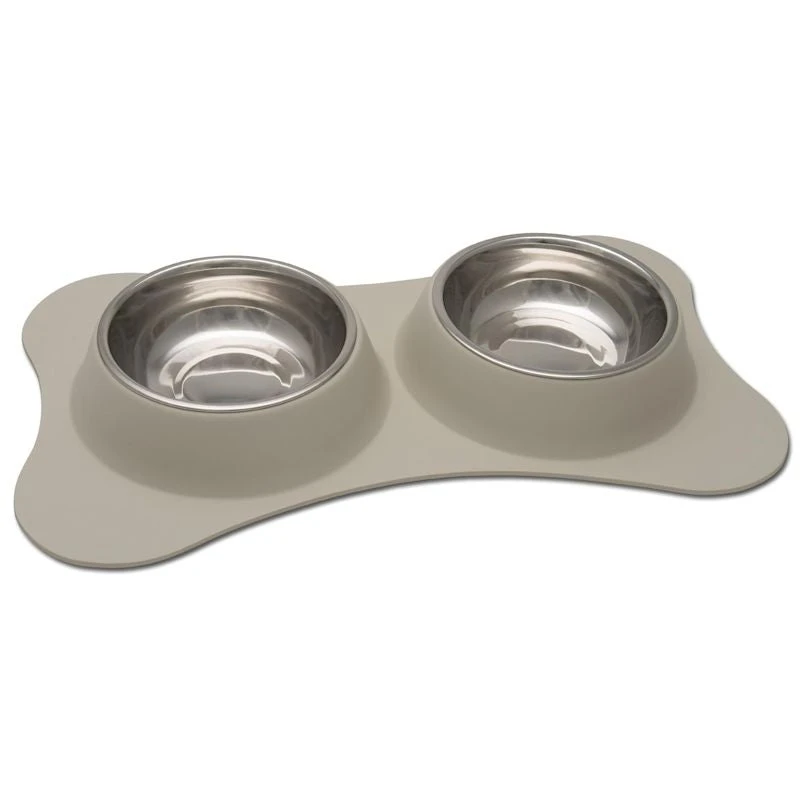 Pets That Play Bone Shape Double Dinner Bowl 1 Pets That Play Bone Shape Double Dinner Bowl