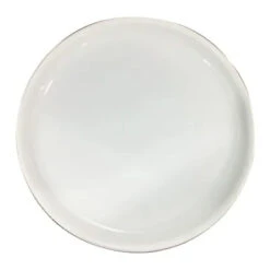 Delight Plus Plastic Plate 9" White 8 Pack