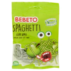 Bebeto Sour Apple Spaghetti 70g - Case Of 20 -Mxwhole Sale 8690146679615 T70