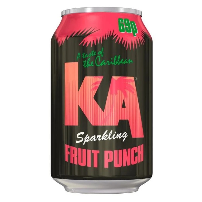 KA Sparkling Fruit Punch Cans 330ml PMP 69p - Case Of 24 1 KA Sparkling Fruit Punch Cans 330ml PMP 69p - Case Of 24