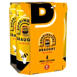 Boddingtons Draught Bitter Ale Beer Cans 440ml 4 Pack - Case Of 6 6 Boddingtons Draught Bitter Ale Beer Cans 440ml 4 Pack - Case Of 6 -Mxwhole Sale Boddingtons Draught Bitter Beer Cans 4 x 440ml 5010017081799 1