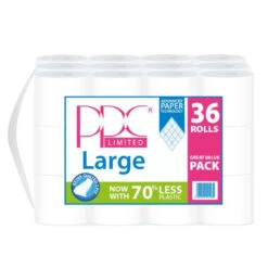 Pallet Deal : 66 X PPC Large White Quality Toilet Paper 36 Roll Value Pack