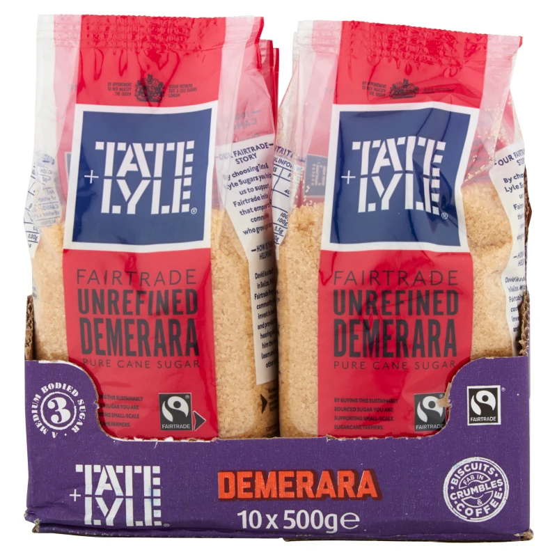 Tate & Lyle Demerara Sugar 500g - Case Of 10 - Image 2