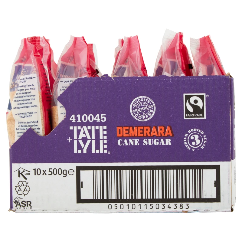 Tate & Lyle Demerara Sugar 500g - Case Of 10 - Image 3