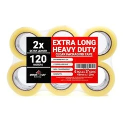 Shark Tuff Clear Jumbo Parcel Tape 48mm X 120m - Case Of 6