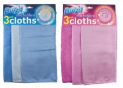 Duzzit Microfibre Cloths Assorted 3 Pack