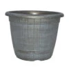 Rustico Planter 30cm X 21.5cm Black With Silver -Mxwhole Sale r2